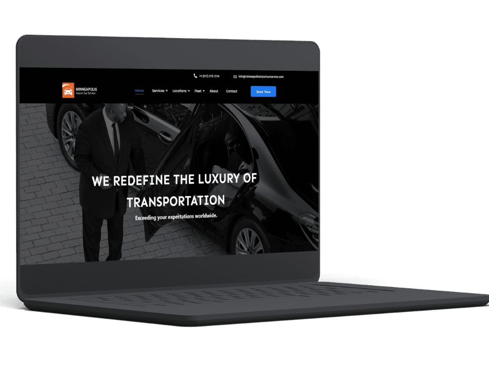 Minneapolis Airport Car Service website design project