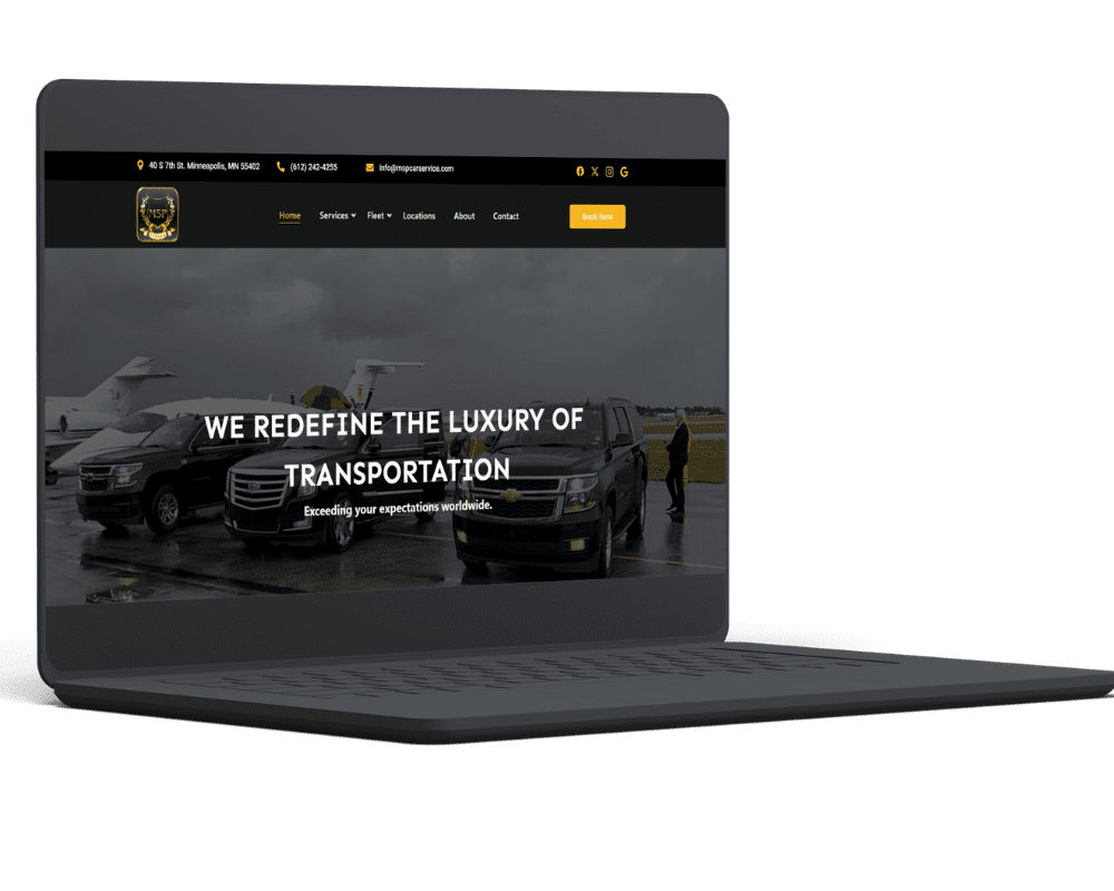 car service msp website design