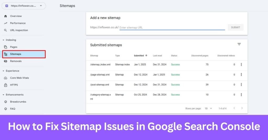 How to Fix Sitemap Issues in Google Search Console