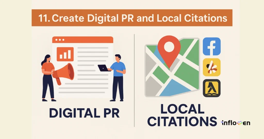 Create digital PR and local citations